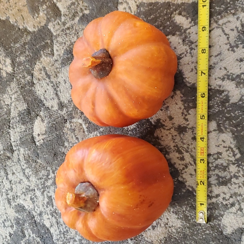 2 Plastic Pumpkins